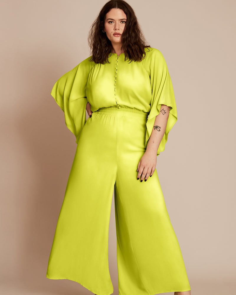 Plus size mustard jumpsuit top